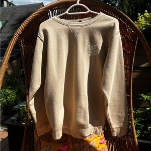 Beige Boathouse Crewneck Size S Embroidered with “wish you were here”